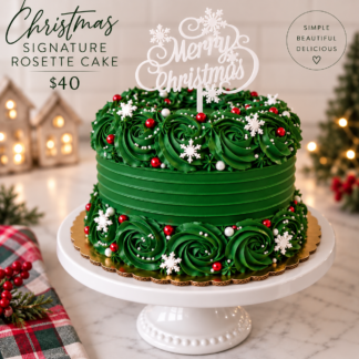 Christmas Signature Rosette Cake