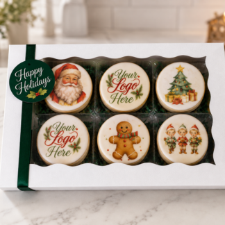 Corporate Christmas Logo Cookie Gift Boxes
